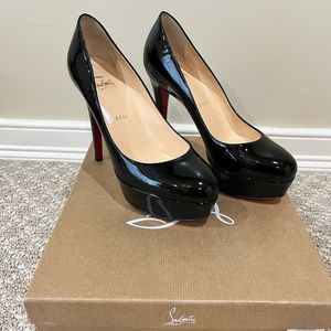 Christian Louboutin Black Patent high heels platform